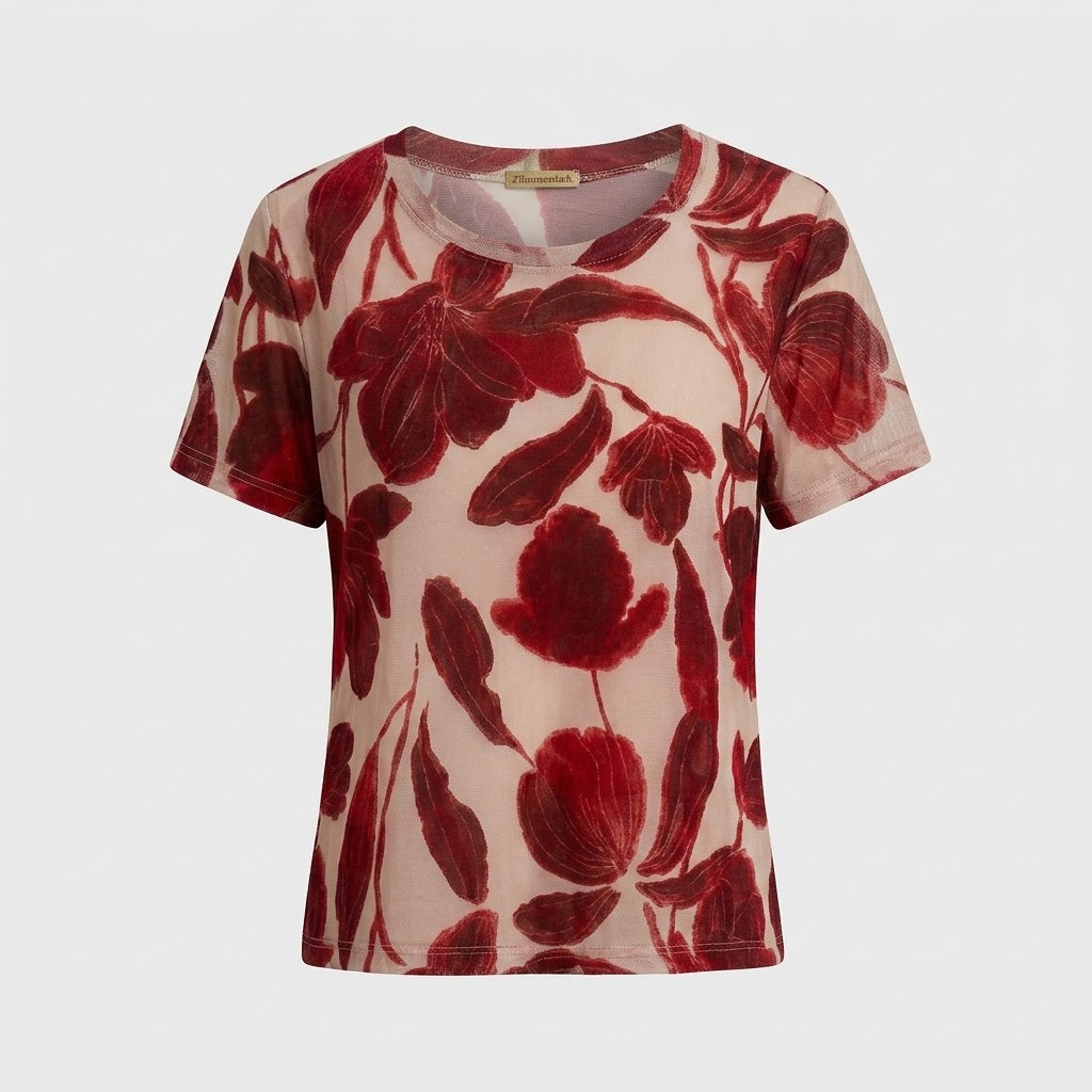 CONJUNTO FEMININO TULE ESTAMPADO